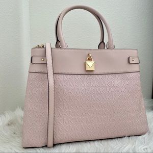 Michael Kors gramercy large satchel powder pink
